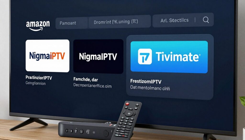 nigma tv app installed on firestick home screen with tivimate player
