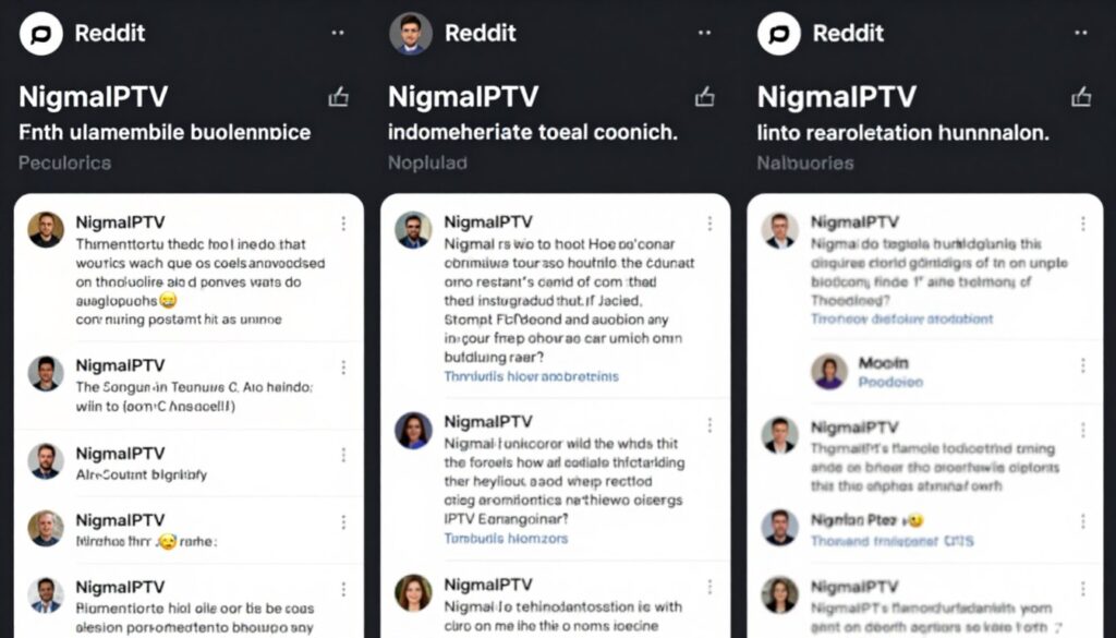 reddit discussion thread about best iptv services with positive nigma tv reviews