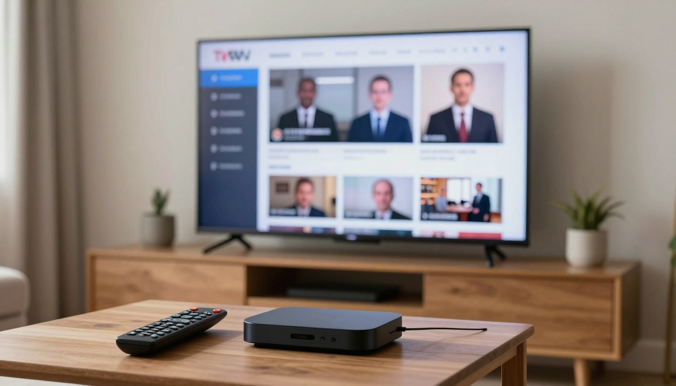 best IPTV legal live TV streaming setup in a home